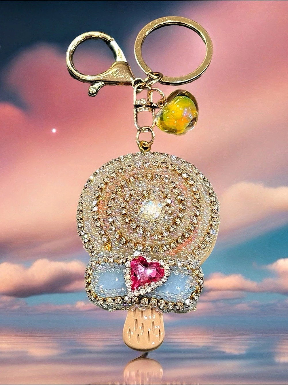 Rhinestone Keychain Charm 💖